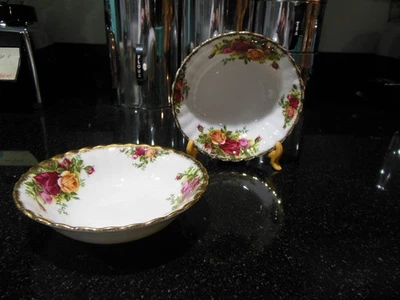  ROYAL ALBERT OLD COUNTRY ROSES 5 1/4" DESSERT BERRY FRUIT ICE CREAM BOWLS - Image 1 of 4
