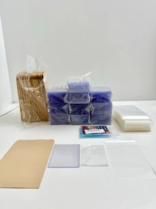 Lot of unused trading Card Shipping Supplies Set, Top Loader, Sleeves, Envelop - Picture 1 of 18