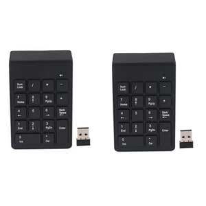 Kabellose USB-Nummernblock-Tastatur mit 18 Tasten und 2,4-G--USB-Ziffernemp5569 - Bild 1 von 10