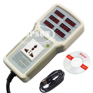 Electric Power Energy Monitor Socket Watt Meter Analyzer +USB Modbus Port 9800 a - Picture 1 of 1