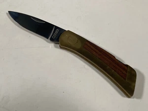 VTG GERBER Portland Oregon Brass Rosewood 97223 USA Folding Pocket Knife - Picture 1 of 4