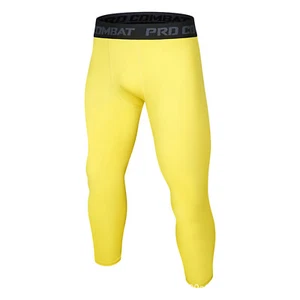 Men’s Leggings Athletic  3/4 Compression Baselayer Tight Pants Running Bottoms - Picture 1 of 66