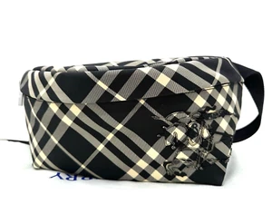 AUTÉNTICO NUEVO CON ETIQUETAS Burberry Essential Bolso Cinturón de Nailon con Logo a Cuadros-Negro/Calicó🌹NUEVO🌹 - Imagen 1 de 20