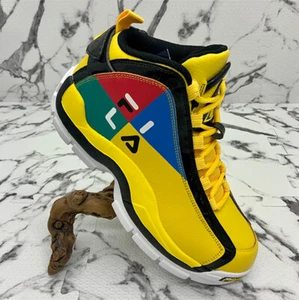 Men’s Fila Grant Hill 2 Festival Yellow | Black | Blue | White Sneakers - Picture 1 of 6