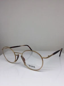 New Classic Vintage Hugo Boss 4707 Eyeglasses C. 74 Brushed Gold with Tortoise - Picture 1 of 12