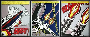 Roy Lichtenstein 1923-1997: As I obrí fuego 3 litografías de conjuntos de colores Amsterdam - Imagen 1 de 6