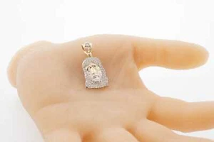 14k Estate Yellow Gold Jesus Pendant Vintage Style Fine Jewelry - Picture 1 of 5