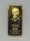 Vintage George Bush 1984 Danbury Mint President Ignot 1 Ounce Bronze