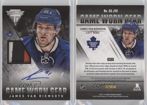 2013-14 Panini Titanium Game-Worn Gear /10 James van Riemsdyk #GA-JVR Patch Auto
