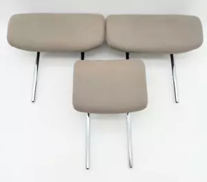 2006 - 2012 Toyota RAV4 Rear Headrest Headrests OEM Set of 3 TAN BEIGE CLOTH - Picture 1 of 12
