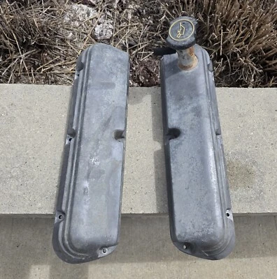 1986-93 Ford Foxbody Mustang 5.0L 302 OEM Factory Aluminum Valve Cover Pair - Image 1 of 4