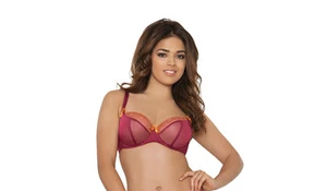 New.....Curvy Kate SG3101 Bardot Balcony Bra Berry/Copper 30-40 D-J Save 30% RRP - Picture 1 of 3