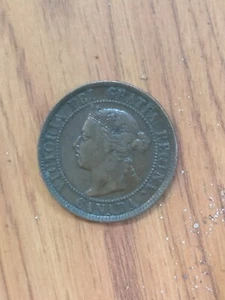 1894 1c Canada Large Cent High EF Corrosion Coin Victoria Bronze - Bild 1 von 4