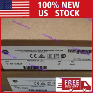 Allen Bradley 1756-EN2T Ser C ControlLogix EtherNet/IP Module 1756EN2T Sealed - Picture 1 of 3