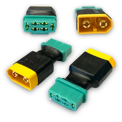 ✅ 2x Stück Adapter XT60 Buchse Male auf MPX Stecker Female Lipo Akku Goldstecker - Bild 1 von 4