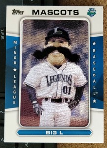 2013 Topps Pro Debut Mascot Patch Card BIG L #76/120