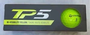 Taylor Made TP5x Golf Balls(Yellow, 3pk) 1 Sleeve 2021  NEW - Picture 1 of 4