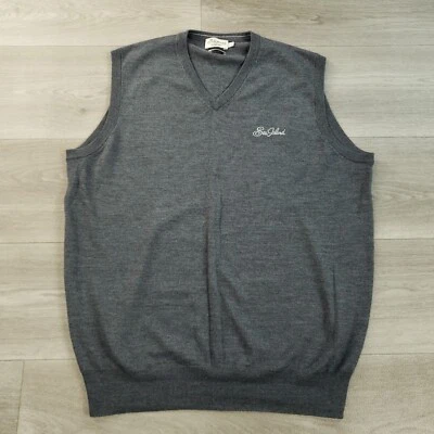 Peter Millar Crown Sport Sea Island Sweater Vest Men's Large Merino Wool & Silk - Image 1 of 4