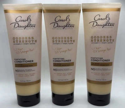 3PK Carols Daughter Goddess Strength Fortifying Conditioner ~ 11 FL OZ EA ~ NEW - Image 1 of 2