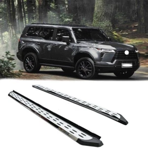 Running Board fits for Lexus GX550 2024 2025 Side Step 2PCS NerfBars Silver Edge - Picture 1 of 4