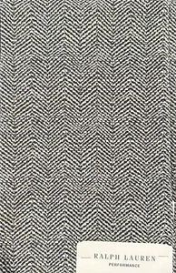 Ralph Lauren 24"x26" Fabric Remnant "Gerard Herringbone" Charcoal Cotton Blend - Picture 1 of 2
