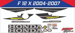 HONDA AQUATRAX F-12-X 2002 -2007 Graphics / Decal / Sticker Kit BLACK & GREY - Picture 1 of 3