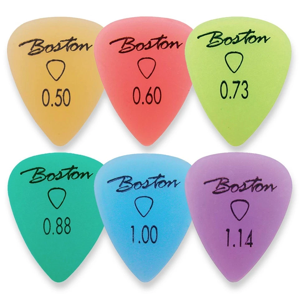 Boston Carbon Plektren Plektrum Picks Pleks Plektra Plektron Gitarre 6 Stück