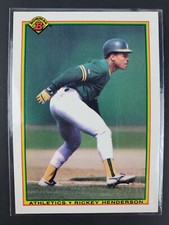 1990 Bowman Rickey Henderson Oakland Athletics #457