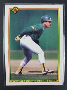 1990 Bowman Rickey Henderson Oakland Athletics #457