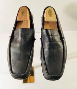 Aston Grey Sport Herren Größe Schuhe 11,5 Schwarz Echtleder Slipper Halbschuh - Bild 1 von 10