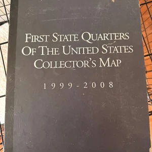 First State Quarters of the United States Collector's Map 1999-2008 Complete Set - Picture 1 of 3