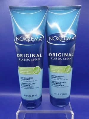 2 упаковки Noxzema оригинальный классический чистый крем для глубокого очищения умывальник эвкалипт 8 унций - Изображение 1 из 2