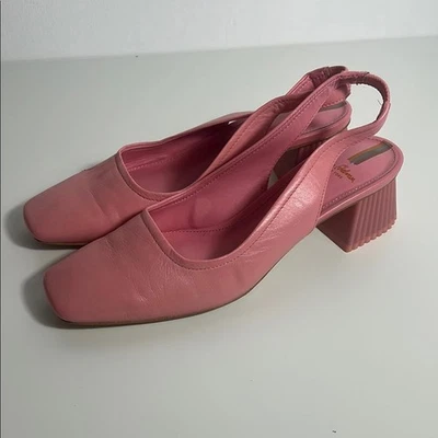 Sam Edelman泡泡糖粉色露跟高跟鞋 — 第 1/4 张图片