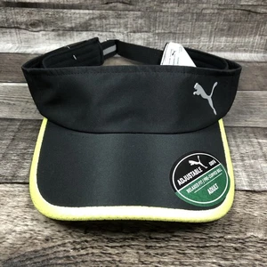 Puma OSFA Adult Sport Adjustable Visor ONE SIZE Black w/Green NEU - Bild 1 von 6