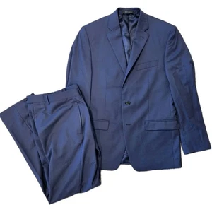 Ralph Lauren Green Label lana blu navy scuro 2 pezzi tuta 40R giacca 36x31 pantaloni - Foto 1 di 17