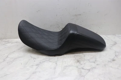 2007 Harley Dyna Le Pera Kickflip Diamond Stitch Gripper Seat Saddle  - Image 1 of 4