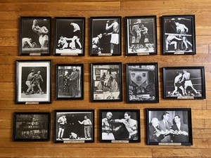 VINTAGE Boxen gerahmte Fotos Lot Joe Louis Rocky Marciano Sugar Ray Robinson - Bild 1 von 16