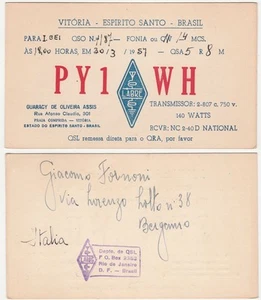 RADIOAMATORE - RADIO CARD - RADIO AMATEUR - VITORIA - BRASILE - BRASIL -28866- - Picture 1 of 1