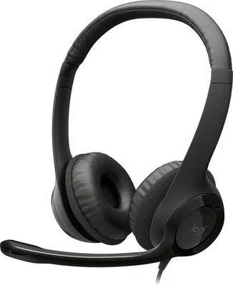 Logitech H390 USB Headset – Schwarz | Neu & OVP | Geräuschunterdrücktes Mikrofon - Bild 1 von 4