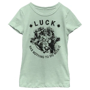 Girl's Marvel Avengers St. Patrick's Day Luck has Nothing to Do With It T-Shirt - Picture 1 of 12