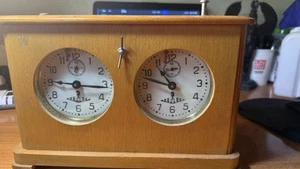Legendary Antique Vintage USSR Soviet Tournament Wooden Chess Clock OChZ 1963 - Picture 1 of 5