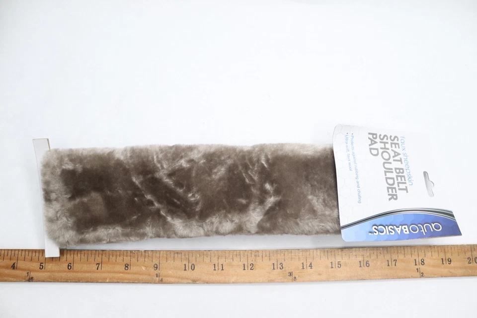  百乐人造羊皮肩垫适用于安全带深灰色 SB-1007DG-F — 第 1/3 张图片