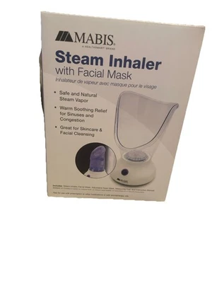 Mabis Steam Inhaler W/ Facial Mask, New, Soothing Sinus Relief & Facial Skincare - Image 1 of 2