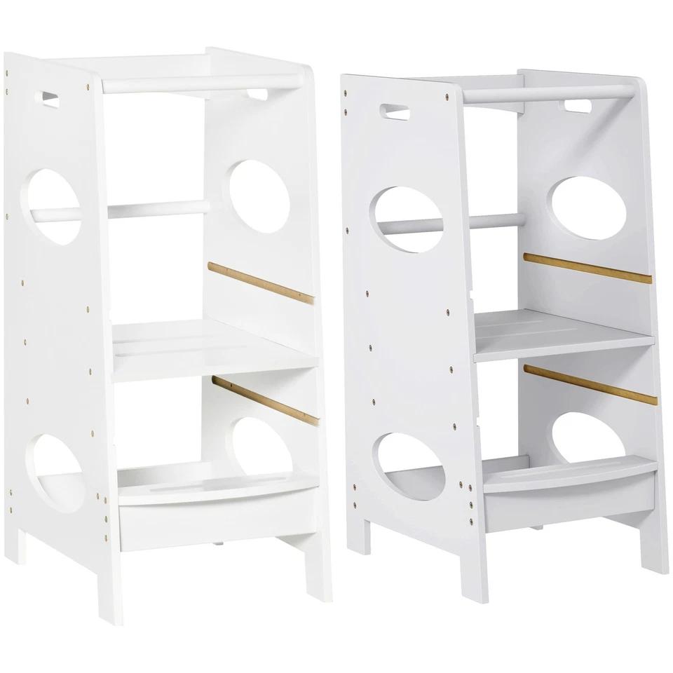 HOMCOM Tower Montessoriana per Bambini in Legno 3 Altezze Regolabili - Immagine 1 di 1