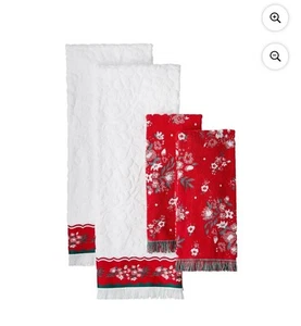 Pioneer Woman ROSE DITSY DOT 4 Stück Urlaub Badetuch Set NEU 2 Bad & 2 Hand - Bild 1 von 8