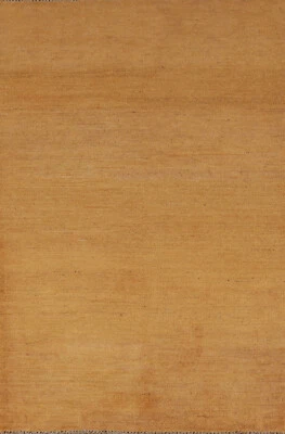 Stylish Gabbeh Solid Wool Contemporary Foyer Rug- Enhance Your Home Decor 3x5 ft - Image 1 of 4