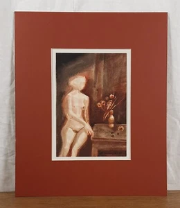 Original Aquarell, weiblicher Akt, ukrainischer Künstler Zilberberg - Bild 1 von 10