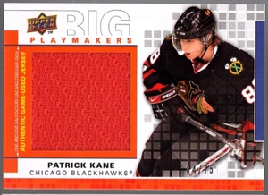 PATRICK KANE 2009-10 Upper Deck Big Playmakers Quad Jerseys Chicago #34/75 - Picture 1 of 2
