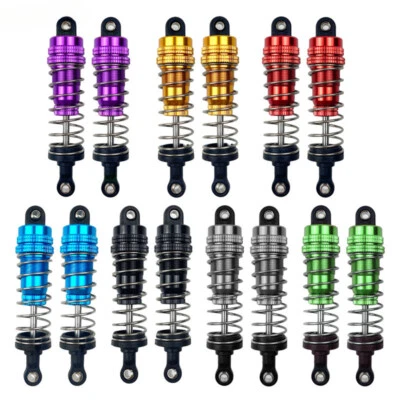 2PC Metal Oil Filled Shock Absorber Front&Rear For 1/14 WLtoy 144001 RC Car - Image 1 of 4