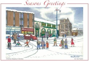 Mumbles at Christmas Featuring Joes Ice Cream - Christmas Card - Tony Paultyn - Picture 1 of 2